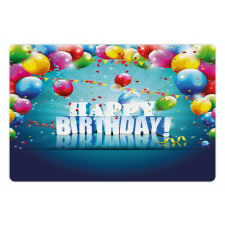 Surprise Party 3D Text Pet Mat