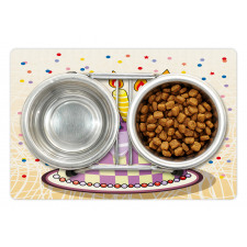 Cake Candles Dots Stars Pet Mat