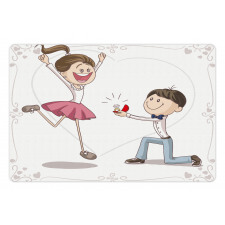 Romantic Couple Pet Mat