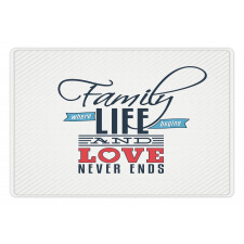 Words Family Love Typo Pet Mat