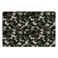 Pixelated Digital Abstract Pet Mat