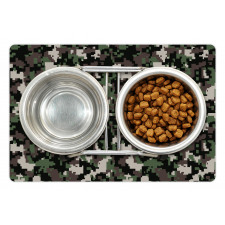 Pixelated Digital Abstract Pet Mat