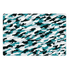 Aquatic Camouflage Tile Pet Mat