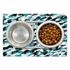 Aquatic Camouflage Tile Pet Mat