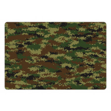 Grunge Graphic Camouflage Pet Mat