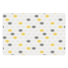 Sun Flowers Dots Pet Mat