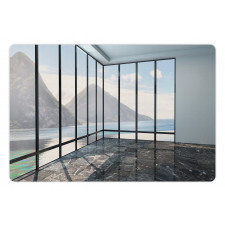 Mountain Ocean Scenery Pet Mat