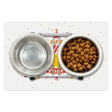 Party with Cones Bear Pet Mat
