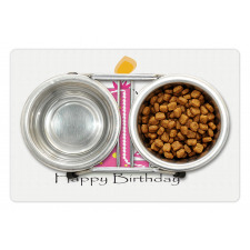 Bees Party Cake Candle Pet Mat