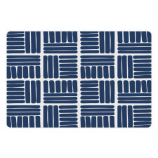 Stripes in Squares Pet Mat