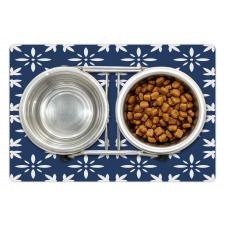 Modern Flower Petals Pet Mat