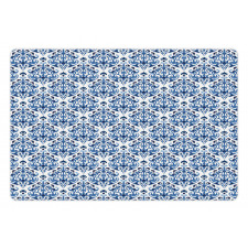 Indigo Victorian Design Pet Mat