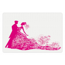 Dancing Couple Wedding Pet Mat