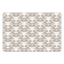 Rococo Flowers in Taupe Pet Mat