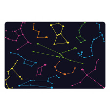 Colorful Galactic Pet Mat