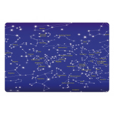 Names of Stars Pet Mat