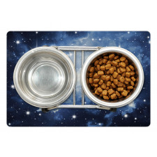 Blue Galaxies Pet Mat