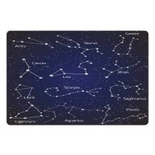 Zodiac Doodle Art Pet Mat