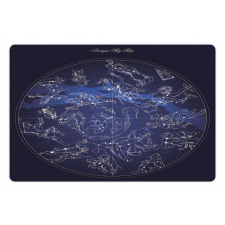 Antique Sky Map Pet Mat