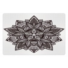 Floral Tattoo Art Pet Mat