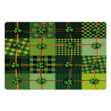 Patchwork Celtic Clovers Pet Mat