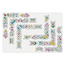 Gaelic Ornament Patterns Pet Mat