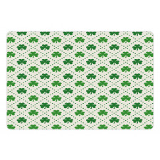 4 Leaf Shamrock Dots Pet Mat