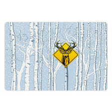 Attention Deer Pet Mat