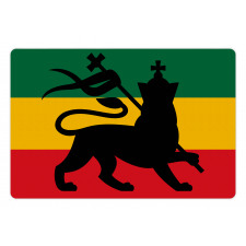 Judah Lion Reggae Flag Pet Mat