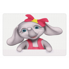 Smiling Girl Pet Mat