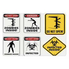 Warning Signs Evil Pet Mat