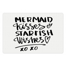 Mermaid Kiss Starfish Words Pet Mat