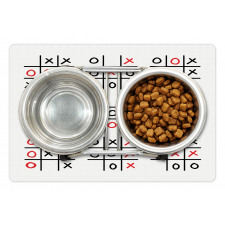 Tic Tac Toe Game Set Art Pet Mat