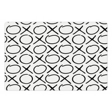 Doodles Monochrome Style Pet Mat