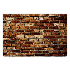 Old Grunge Brick Wall Pet Mat