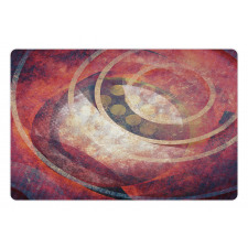 Grunge Circles Pet Mat