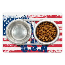 American Flag Pet Mat