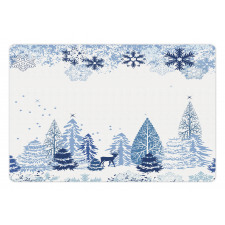 Winter Forest Pet Mat