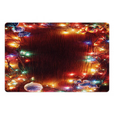 Hipster Grunge Tinsel Pet Mat