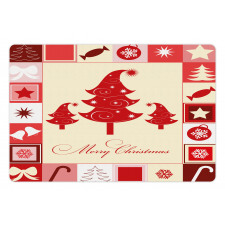 Trees Candy Stars Pet Mat