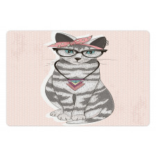 Kitty Glasses Pet Mat