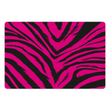 Hot Pink Zebra Skin Pet Mat