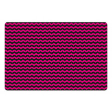 Chevron Lines Curves Pet Mat