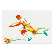 Soccer Player Athlete Pet Mat