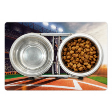 Baseball Player Game Pet Mat