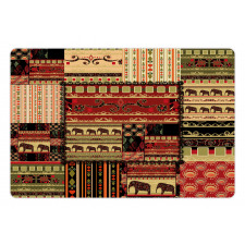 Patchwork Style Asian Pet Mat