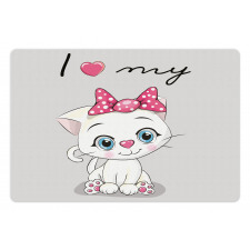 Cartoon Cat Pet Pet Mat