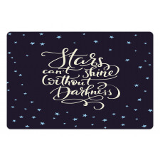 Night Sky Words Pet Mat