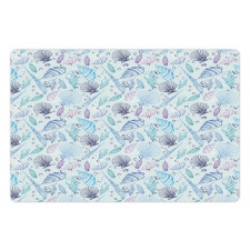 Seashells Bubble Ocean Pet Mat