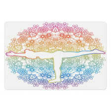 Woman in Balance Mandala Pet Mat